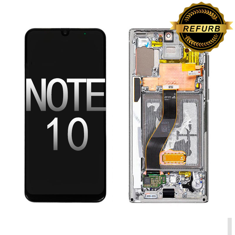 Refurbished Samsung Note 10 (N970F) OLED Screen and Digitizer Assembly- Black