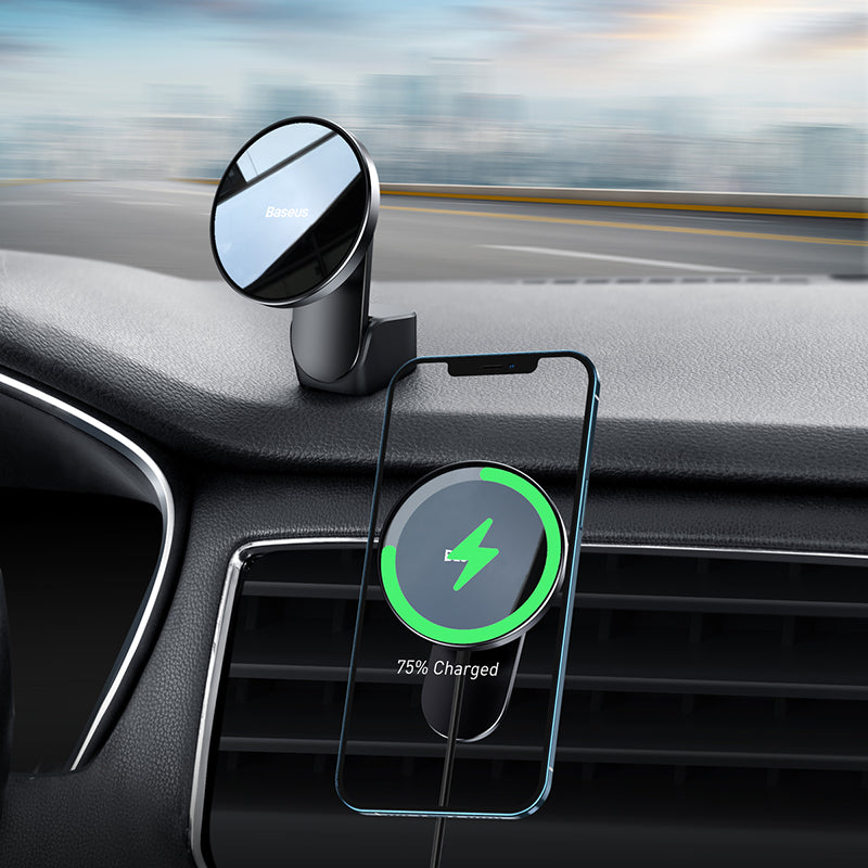 Baseus Big Energy Car Mount Wireless Charger Black