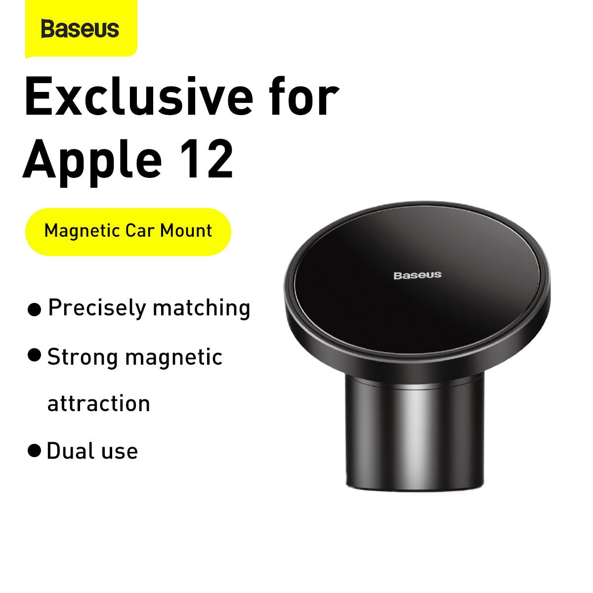 Magnetic Car Mount (For Dashboards and Air Outlets) Black Baseus