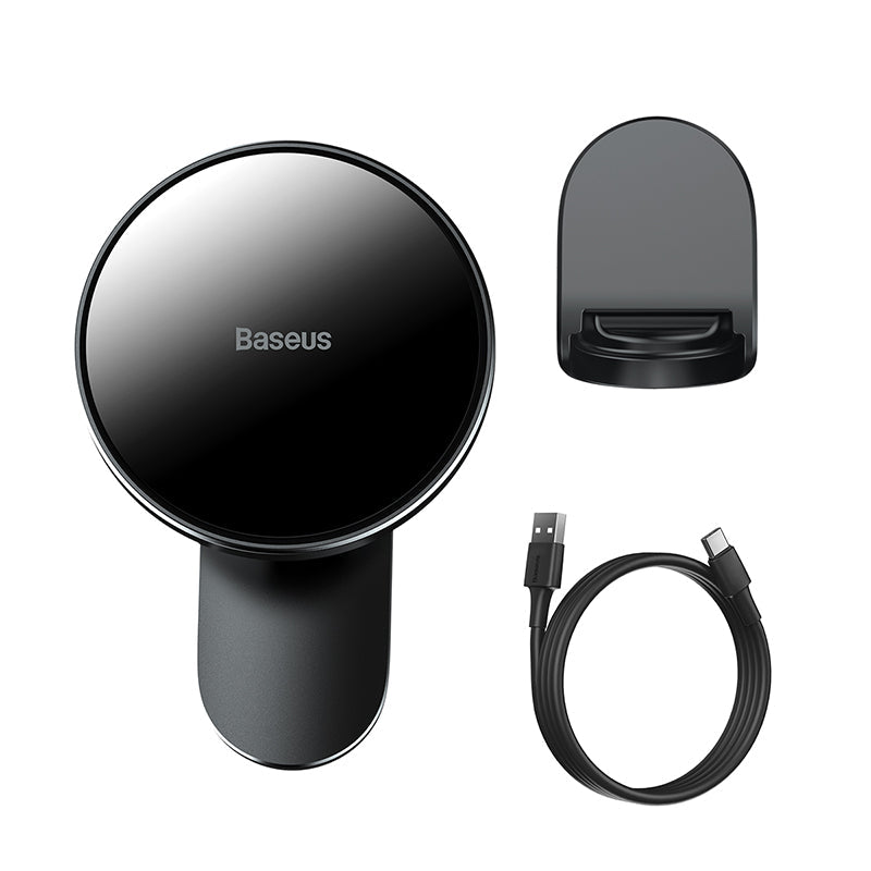 Baseus Big Energy Car Mount Wireless Charger Black