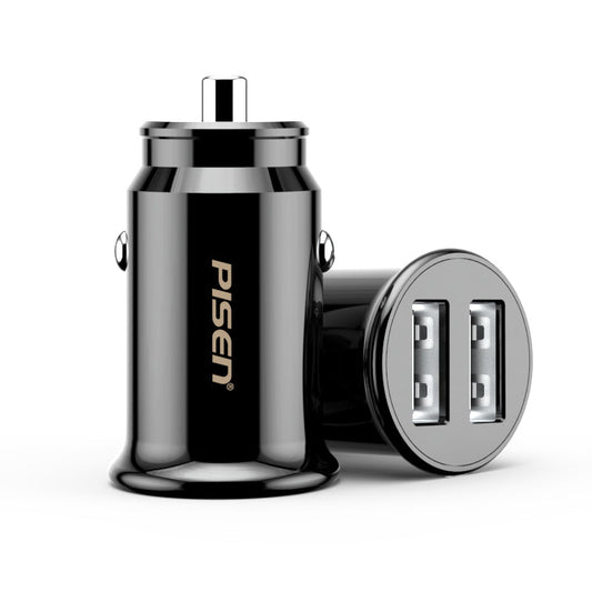 PISEN Mini Car Charger Double USB Dual Ports BL-CC01LS