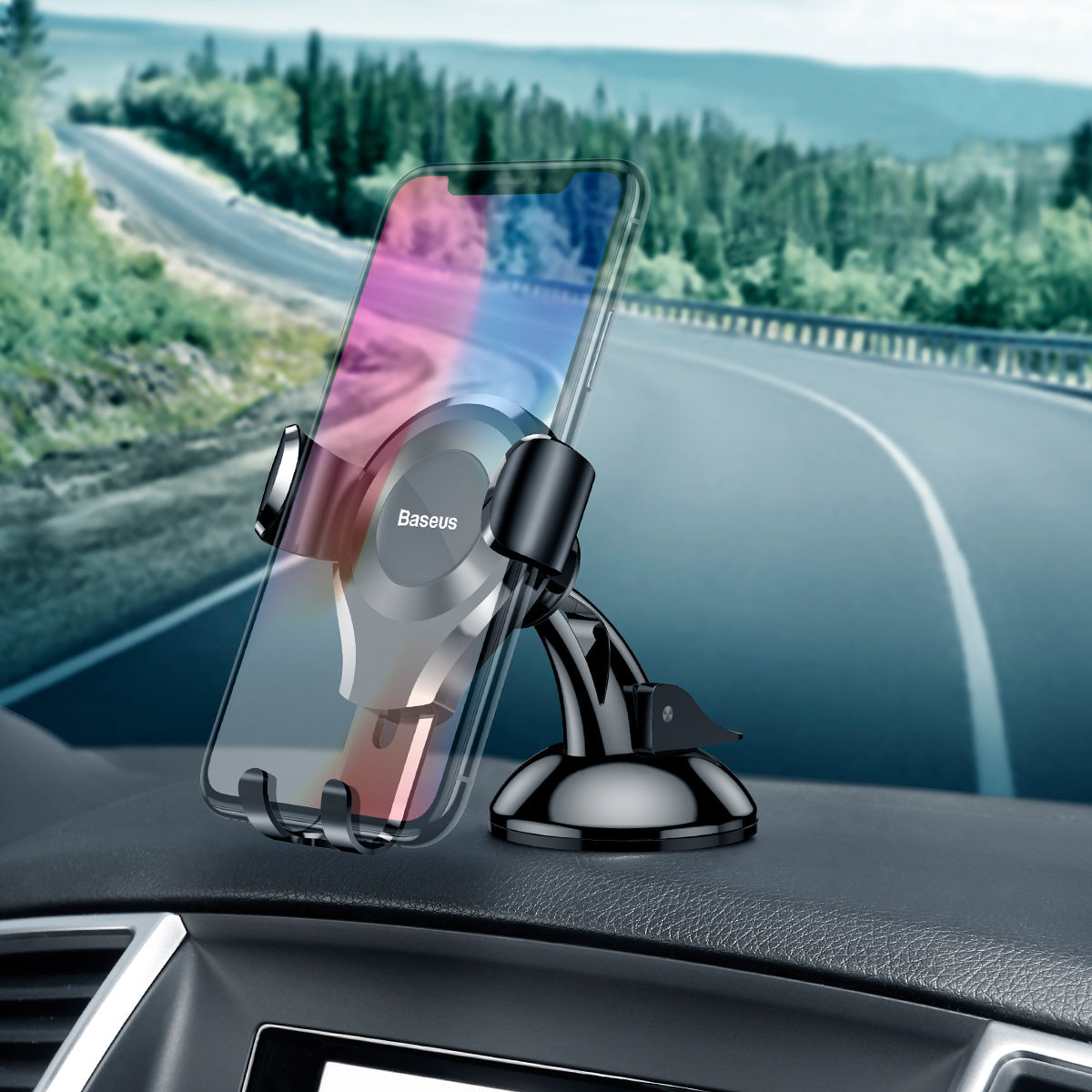 Osculum Type Gravity Car Mount Black Baseus