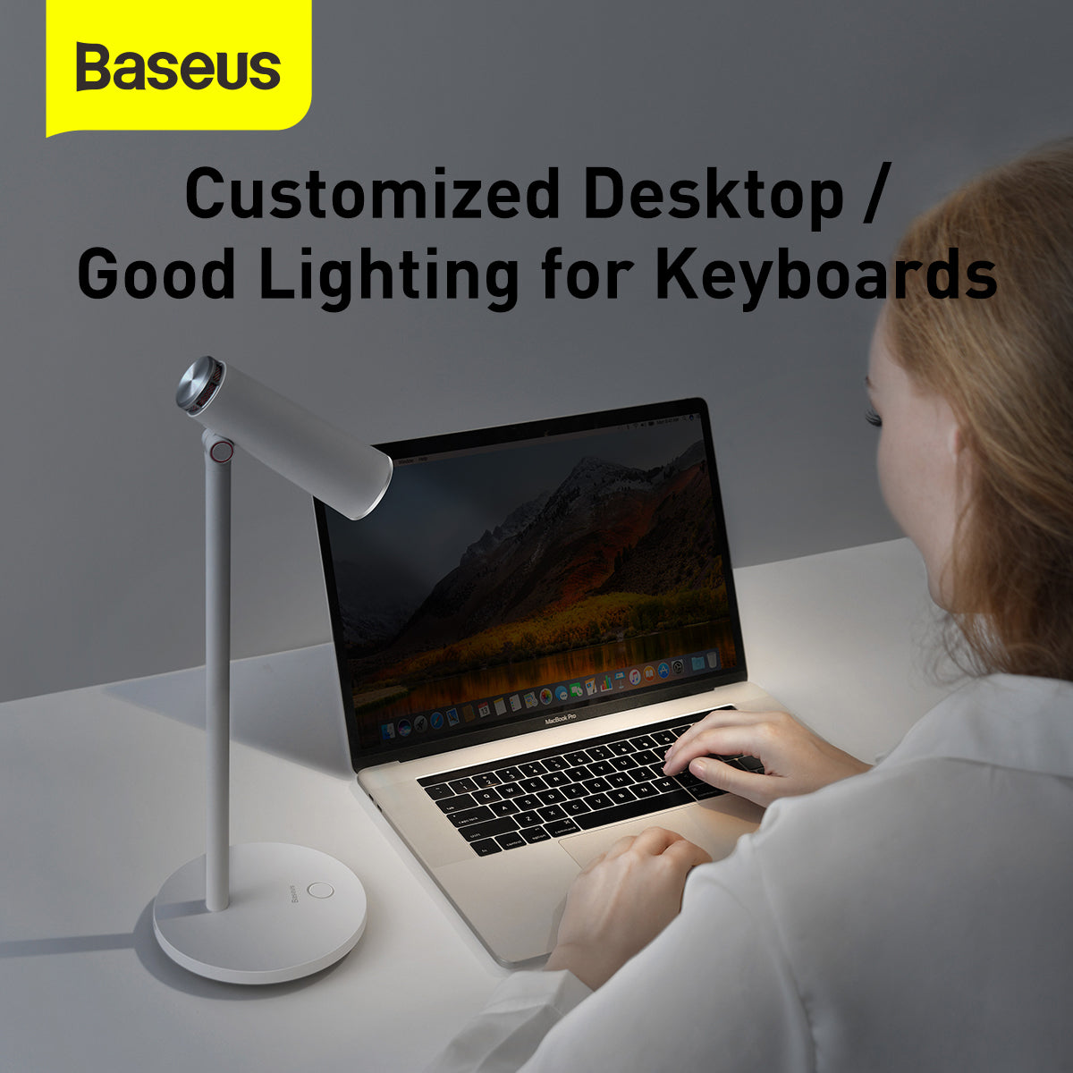 Baseus i-wok Series Charging Office Reading Desk Lamp (Spotlight) White