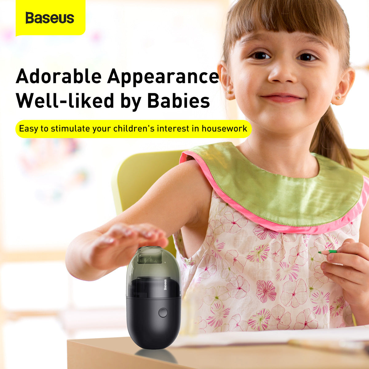 Baseus C2 Desktop Capsule Vacuum Cleaner Black