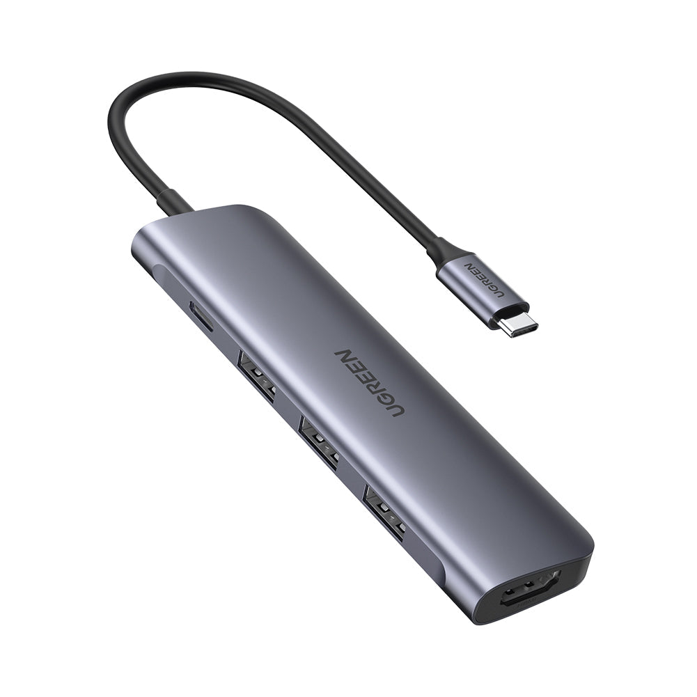 USB-C To HDMI+3*USB 3.0 A+PD Power Converter Ugreen