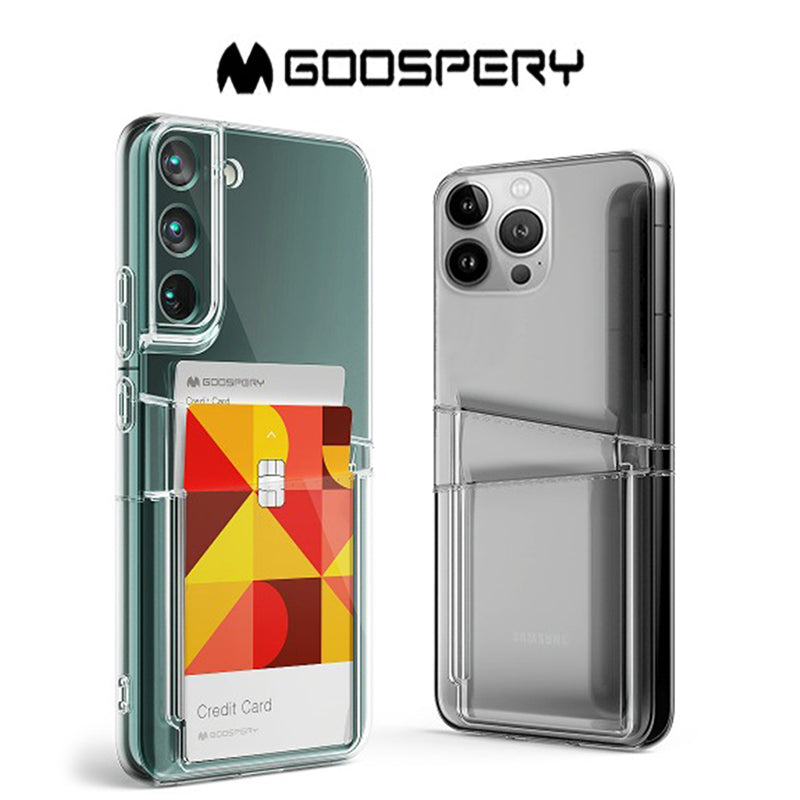 Goospery Dual Pocket Jelly Case With 2 Cards Storage for S22 series & iPhone 13 series