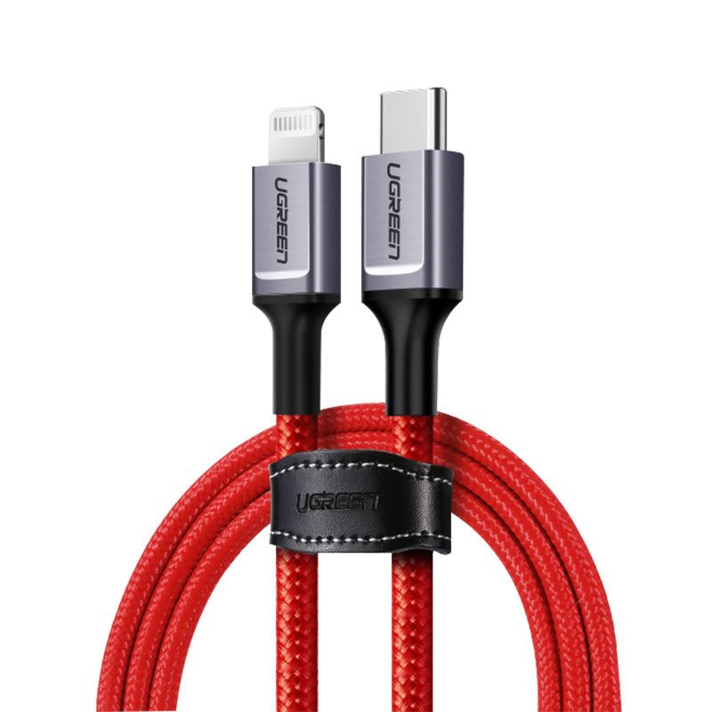 Lightning  To Type-C 2.0 Male Cable Red 1M UGREEN