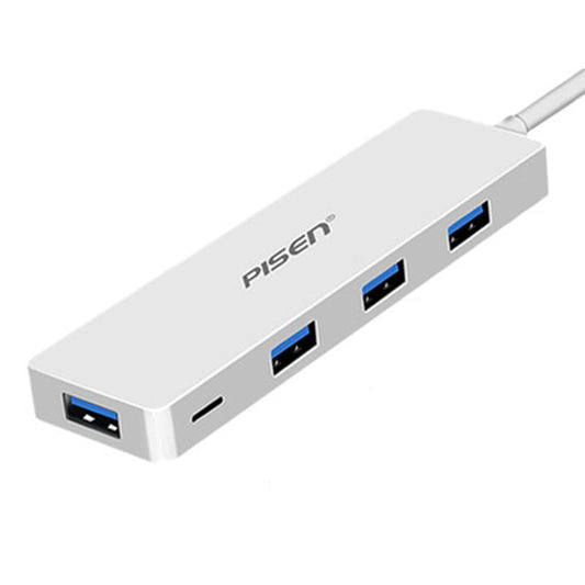 Type-C to 4 USB 3.0 HUB USB-C Charging Port Adapter NJ-HB4001 PISEN