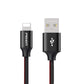 1.2M Lightning to USB-A Cable Cord Denim aluminum(Black) AL14 PISEN