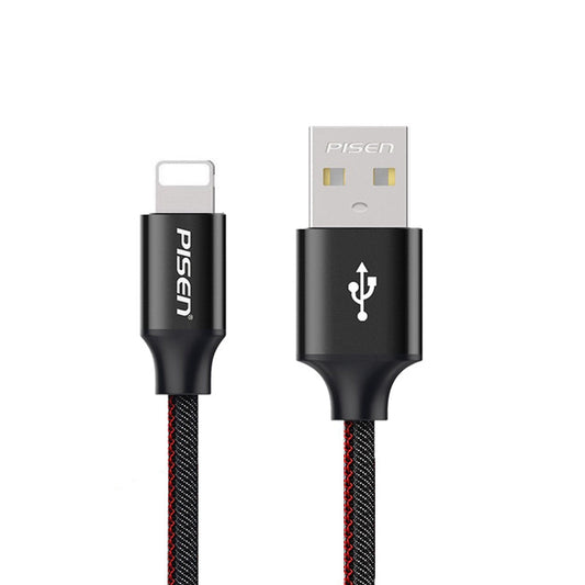 1.2M Lightning to USB-A Cable Cord Denim aluminum(Black) AL14 PISEN