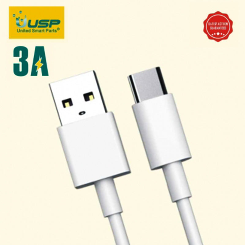 1M USB-C to USB-A Mini White Cable  USP