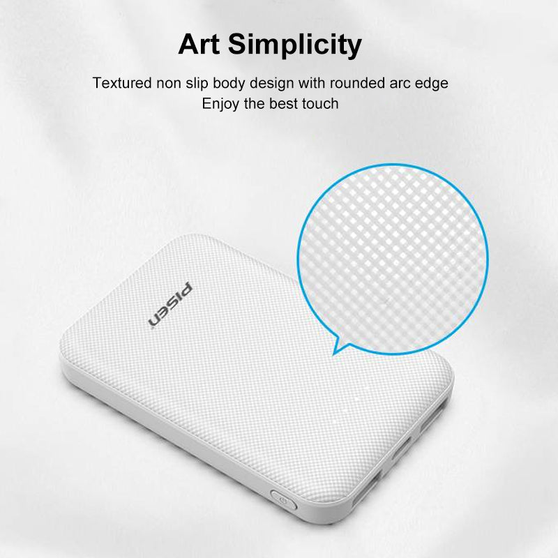 Mini Power Bank 5000mah (White) TS D255 PISEN 6940735499691