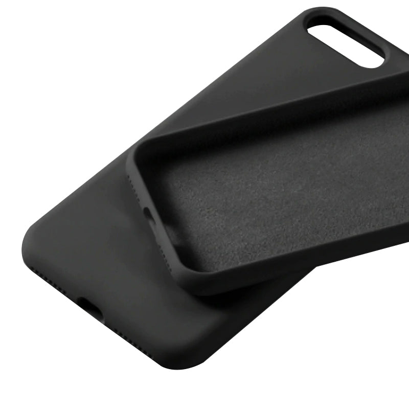 Liquid silica Gel Case Cover For iPhone £¨Black£©