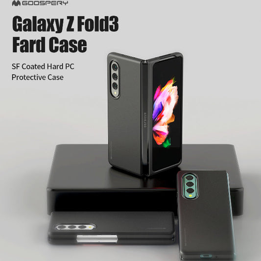 Goospery Fard Case  pc / soft coating  (matt black) for GALAXY Z FOLD 3