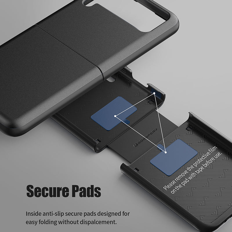 Goospery Fard Case  pc / soft coating  (matt black) for GALAXY Z FLIP 3