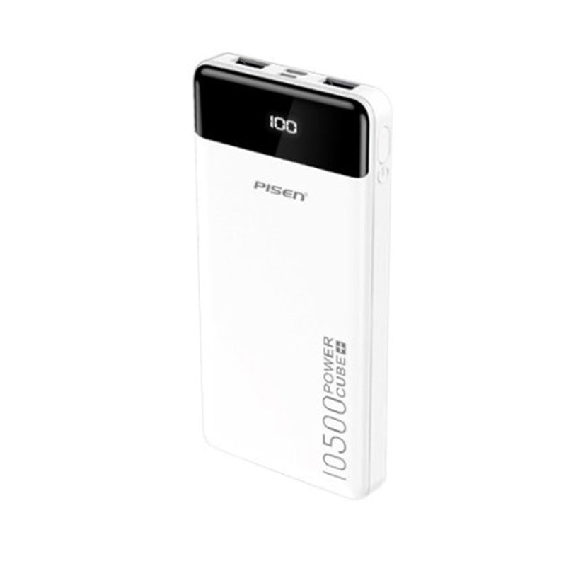 Power bank 10000mah LED Display White