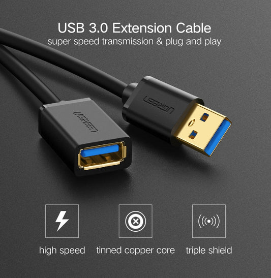 3M USB 3.1 A Male To  Female Extension Cable Ugreen