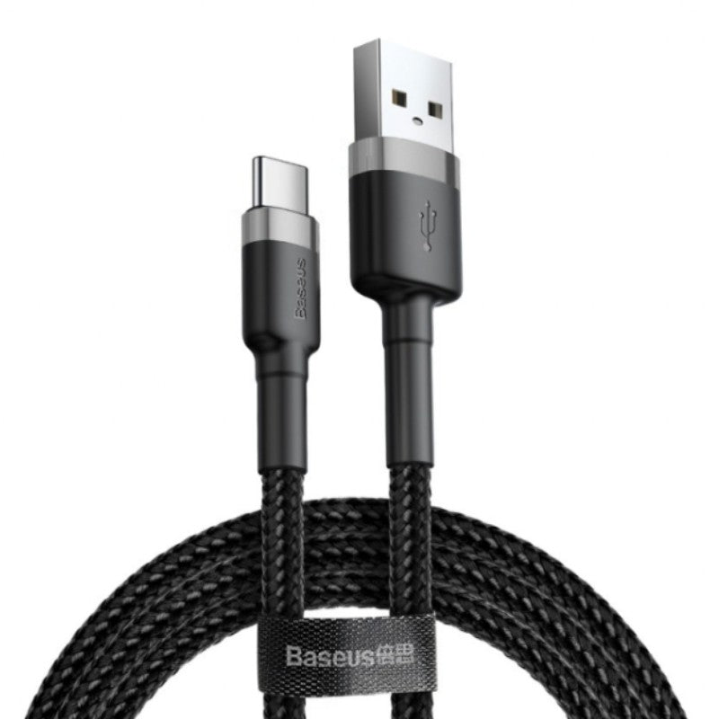 3M USB-C to USB-A cafule Cable 2A Gray+Black  Baseus