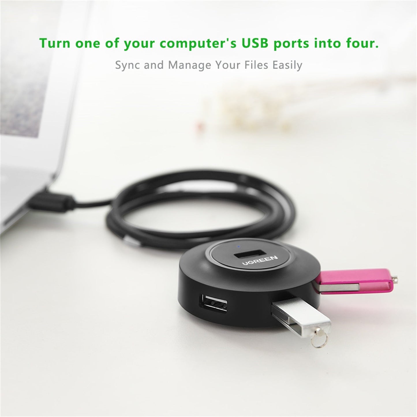 1M USB 2.0 A 5 Ports HUB Ugreen