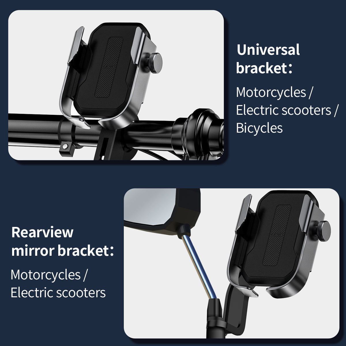 Armor Motorcycle Holder Applicable for bicycle Black Baseus