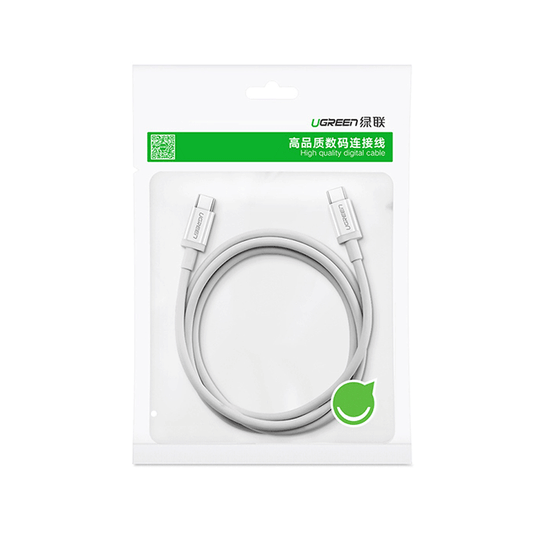 2M 60W USB-C  To USB-C  3A Data Cable White Ugreen