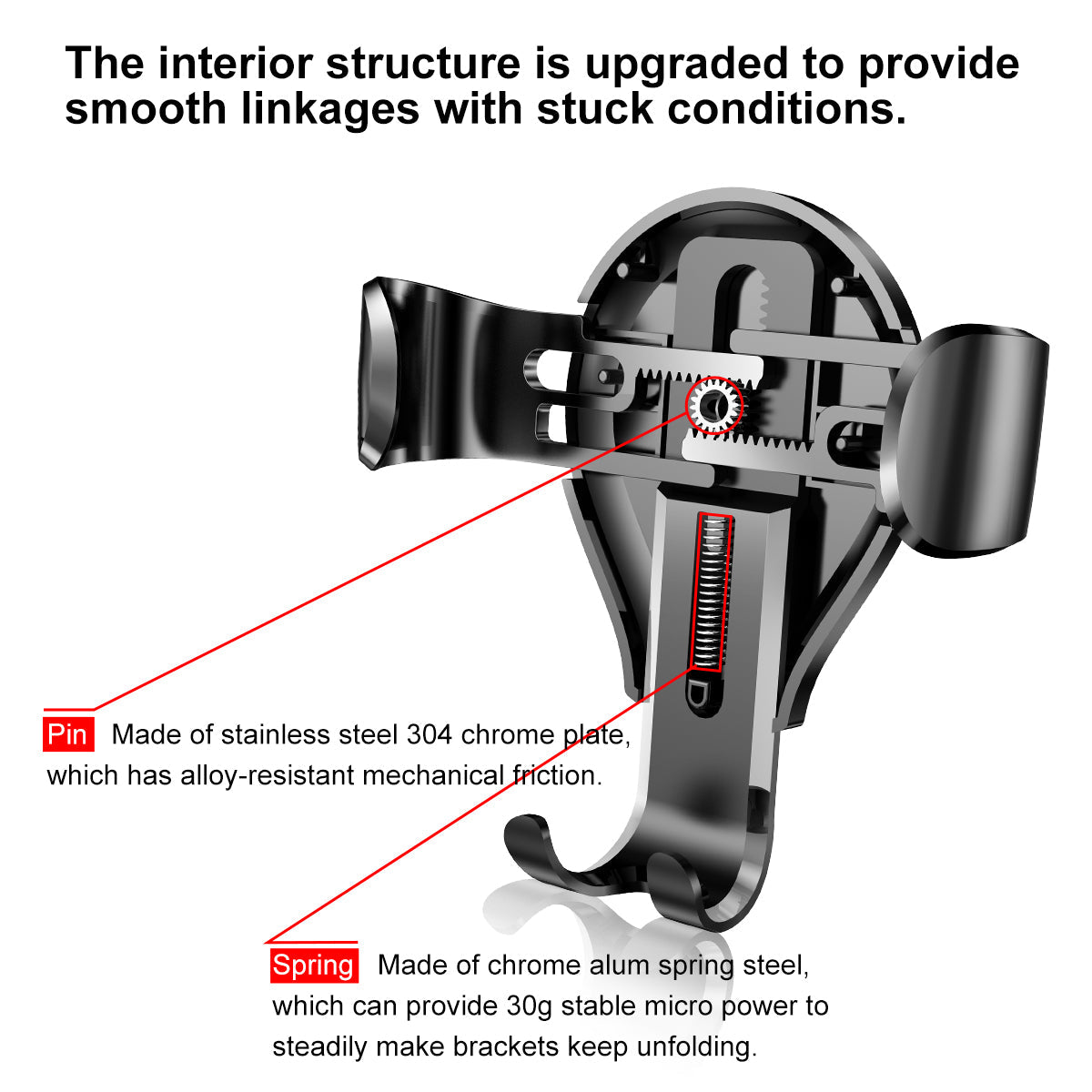 Osculum Type Gravity Car Mount Black Baseus