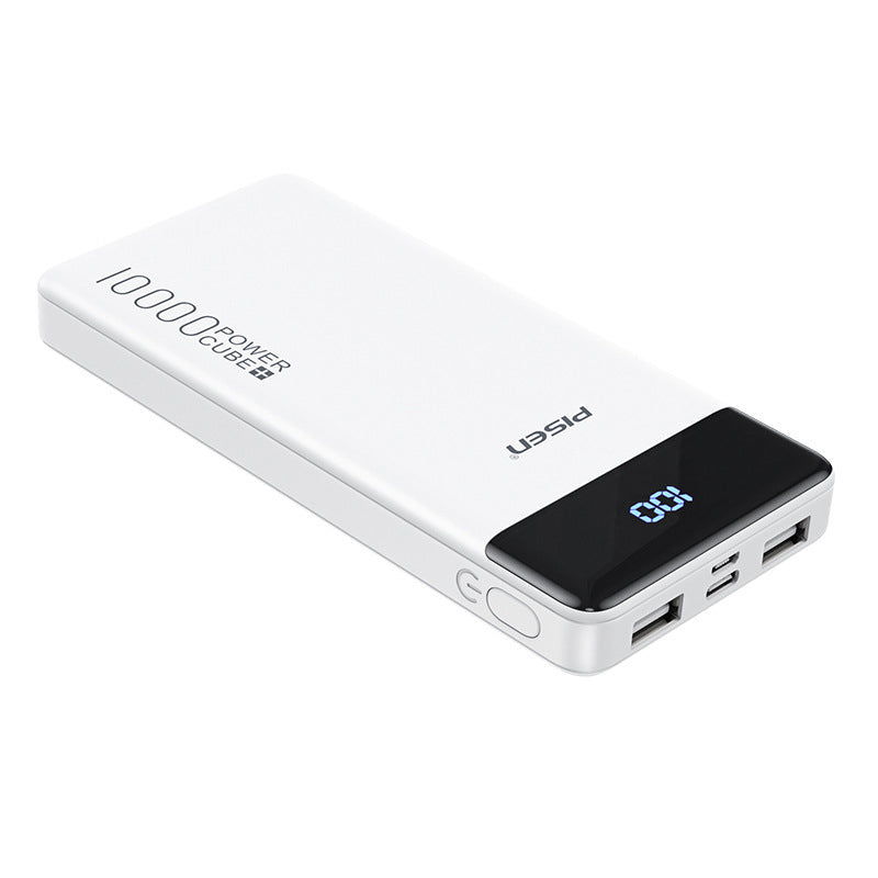 Power bank 10000mah LED Display White