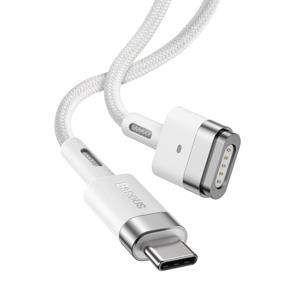 Baseus Zinc Magnetic Series iP Laptop Charging Cable Type-C to T-shaped Port 60W 2m White