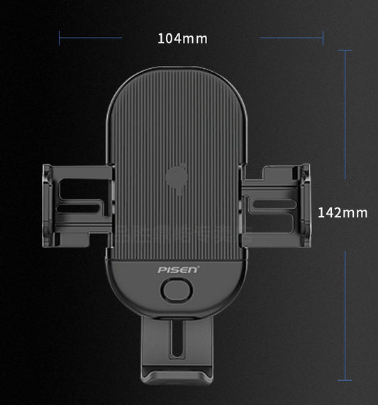 PISEN Electric Bracket Wireless Charger Qi car Holder(15W)Black