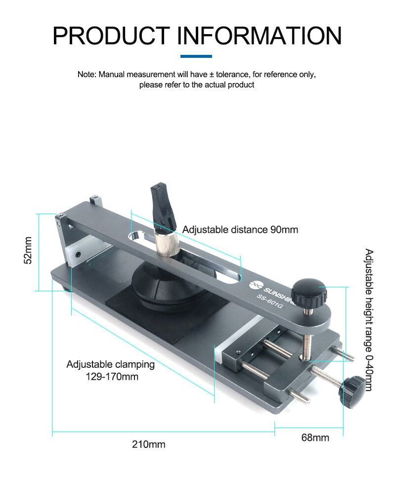 Heat-Free Screen Separator Opening Tool Mobile Phone LCD Repair Back Cover Frame Removal Fixture Sunshine SS-601G