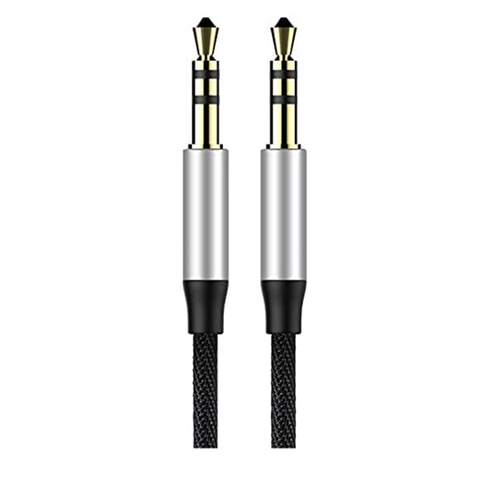 Baseus Yiven Audio Cable M30 1M Silver+Black