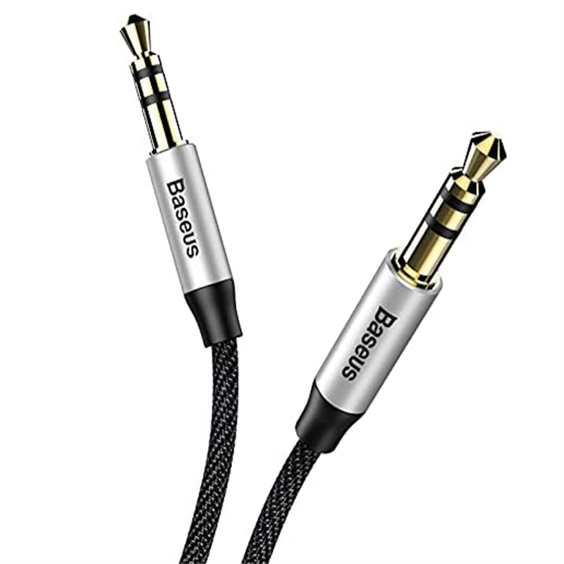 Baseus Yiven Audio Cable M30 1M Silver+Black