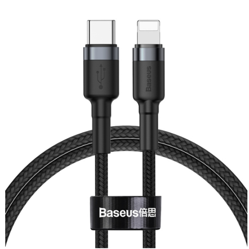 Baseus Cafule Cable Type-C to iP PD 20W 1m Gray+Black