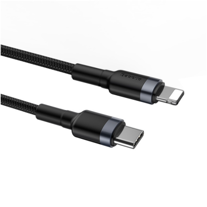 Baseus Cafule Cable Type-C to iP PD 20W 1m Gray+Black