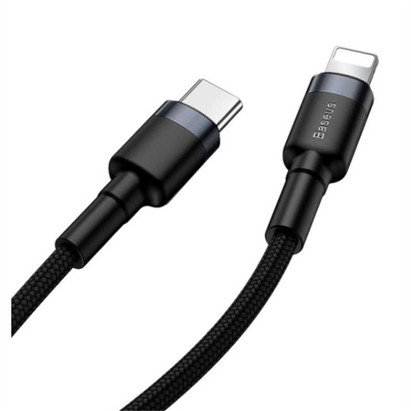 Baseus Cafule Cable Type-C to iP PD 20W 1m Gray+Black