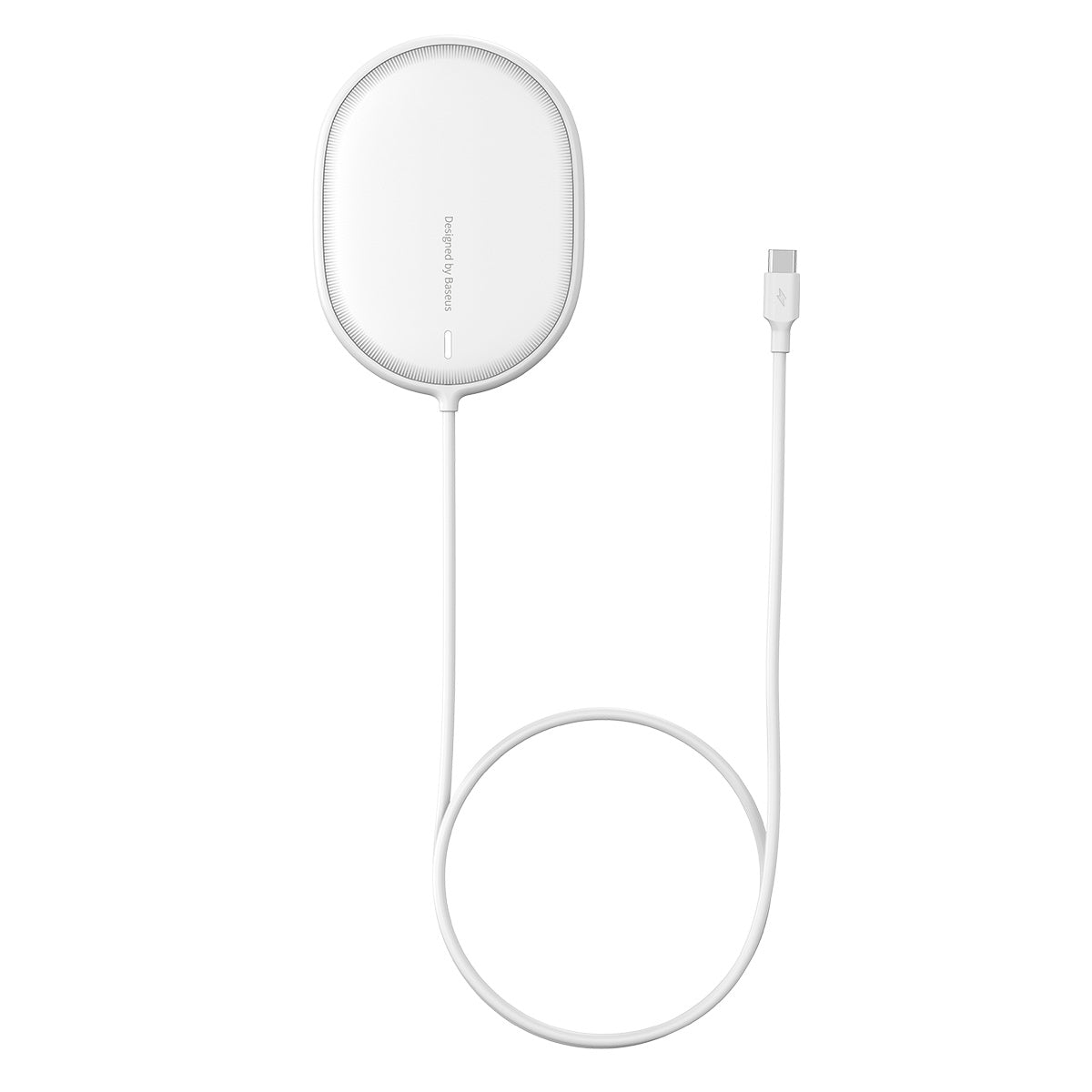 Baseus Light Magnetic Wireless Charger(suit for IP12 with Type-C Cable 1.5m) White