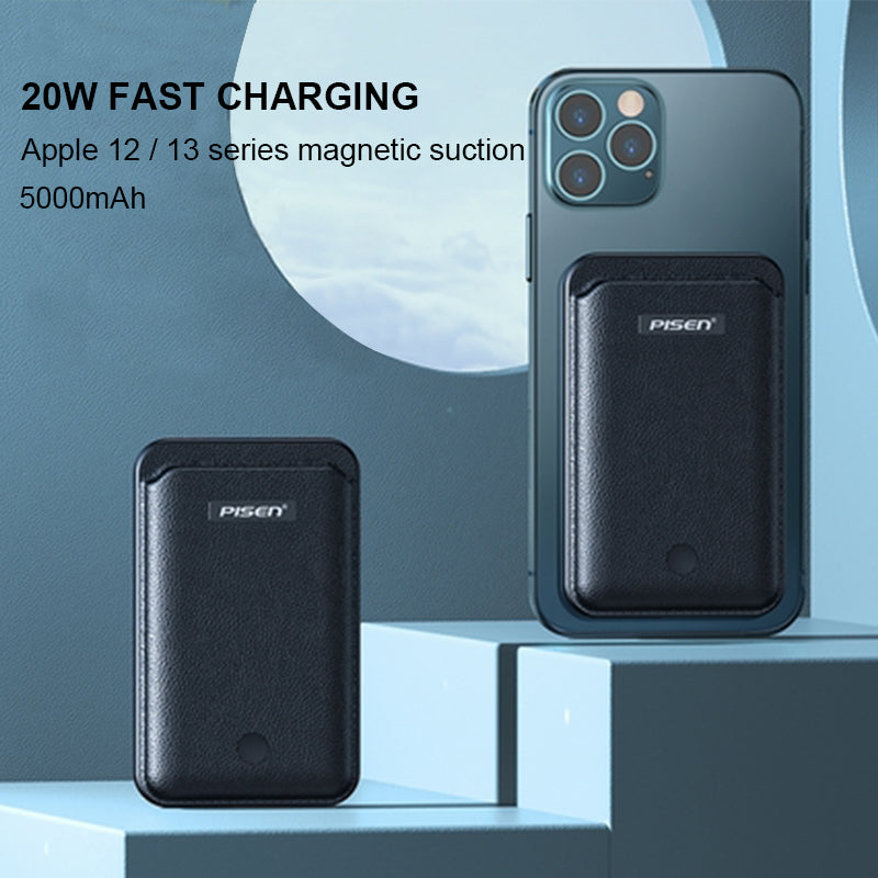 Fast Magnetic Wireless Charger  Power Bank 5000mah PISEN C01PD