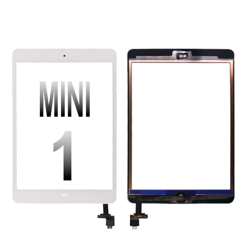 Touch Screen Digitizer with IC Connector for ipad Mini 1/2-White