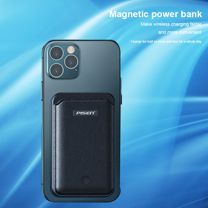 Fast Magnetic Wireless Charger  Power Bank 5000mah PISEN C01PD