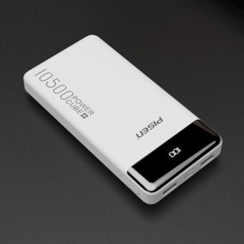 Power bank 10000mah LED Display White