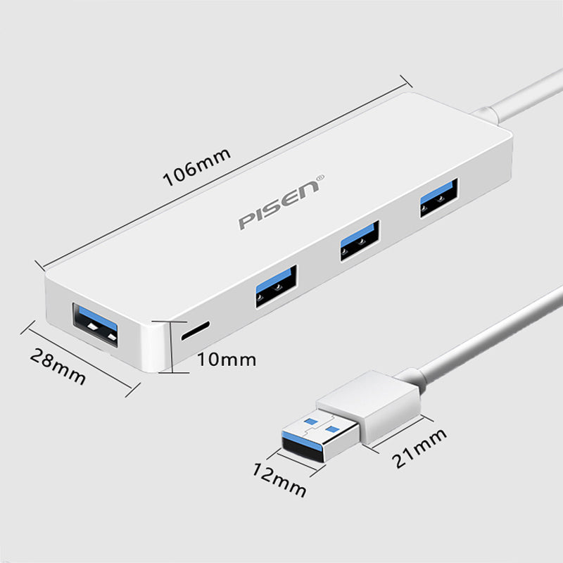 USB-A  to 4 USB 3.0 HUB Charging Port Adapter LS-RDK-DS03-150 PISEN