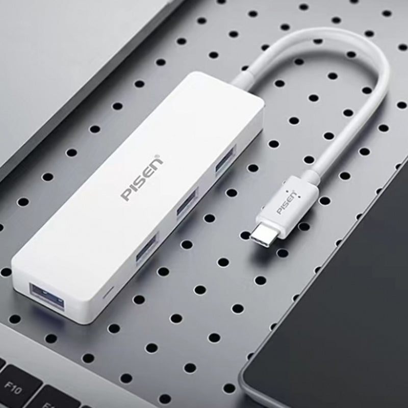 Type-C to 4 USB 3.0 HUB USB-C Charging Port Adapter NJ-HB4001 PISEN