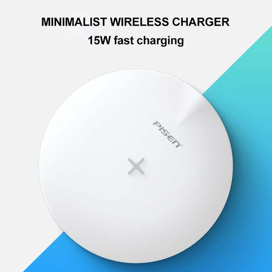 15W Wireless Charging Pad (White) Fast Charge OJD-61A PISEN