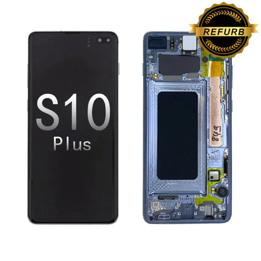 Refurbished Samsung Galaxy S10 Plus (G975F) OLED  Screen and Digitizer Assembly- Black