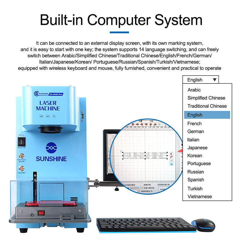 SUNSHINE SS-890B Plus Multifunctional fiber laser machine