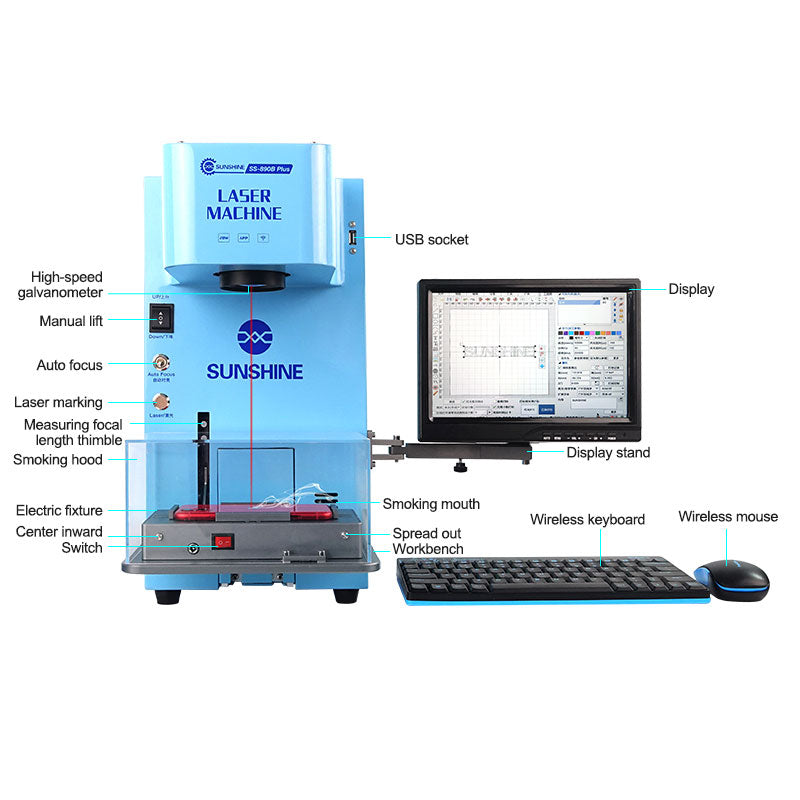 SUNSHINE SS-890B Plus Multifunctional fiber laser machine