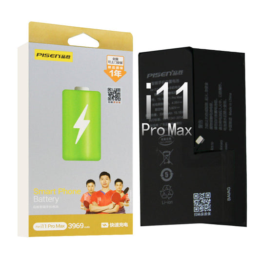 For iPhone 11 Pro Max 3969mAh Replacement Battery with Adhesive Strips Pisen