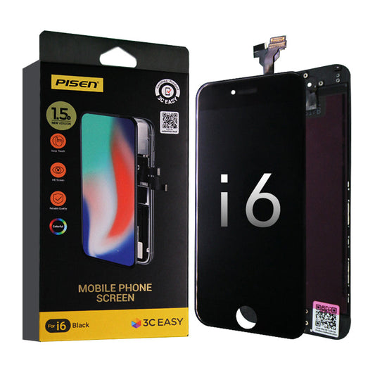 Pisen LCD Assembly for iPhone 6 Screen V1.5(Black)