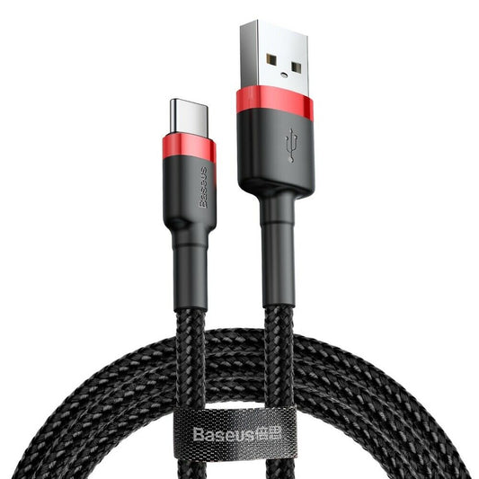 3M USB-C to USB-A  cafule Cable USB For Type-C 2A 3m Red+Black 2A Red+Black Baseus