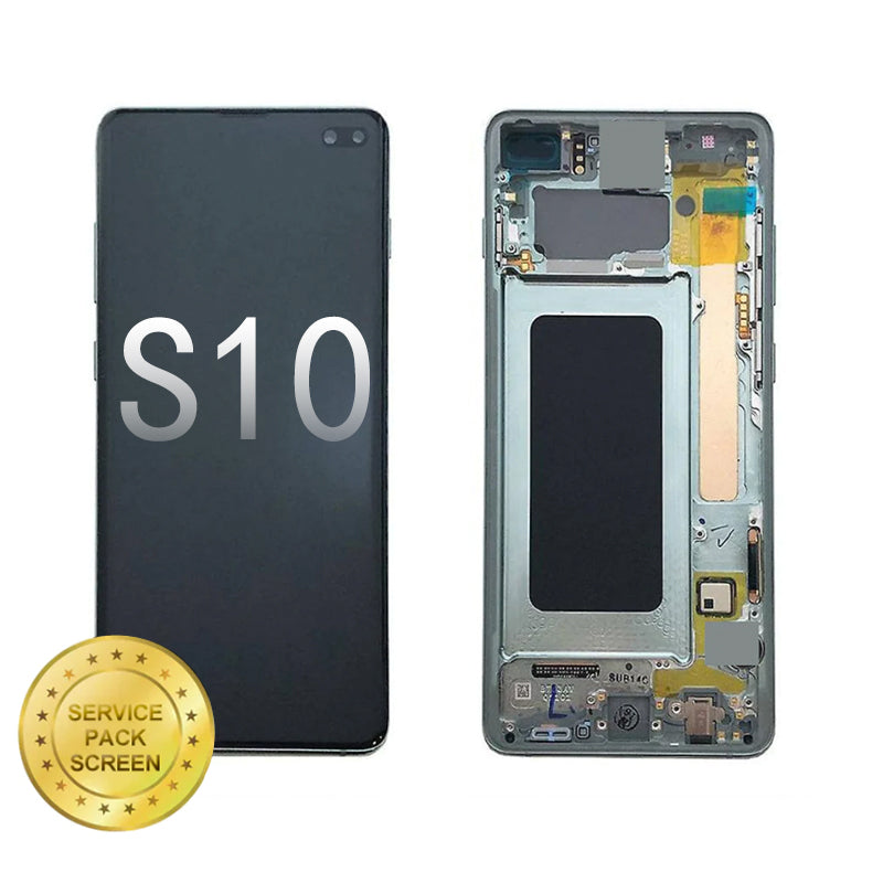 For Samsung Galaxy S10 (G973F) OLED Screen and Digitizer Assembly (Service Pack) - Grey